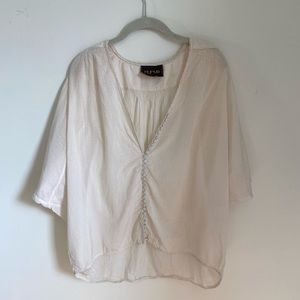 Anthropologie Pyrus Button Top